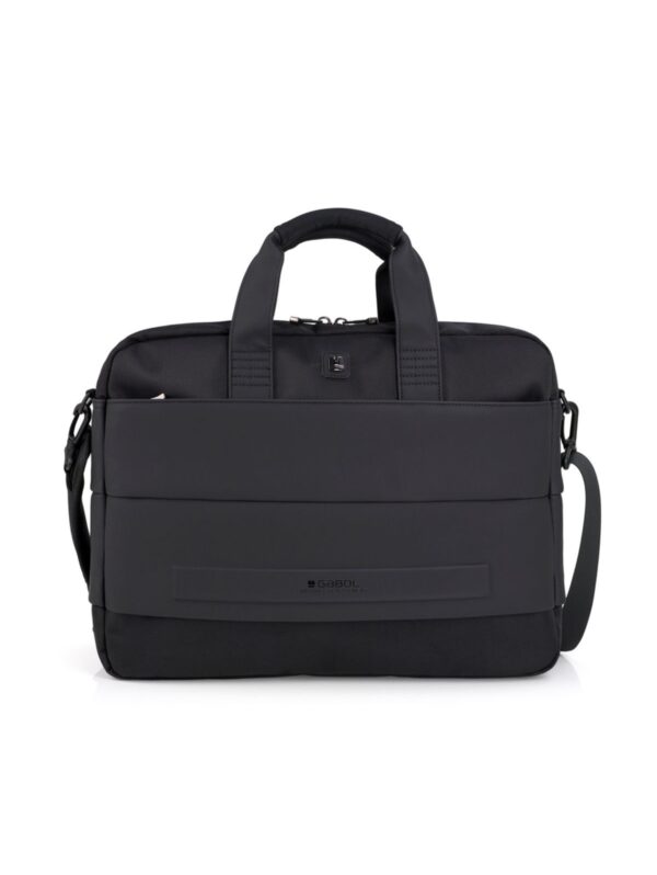 GABOL CAPITAL Siyah Laptop Evrak Çantası 15.6"– Suya Dayanıklı ve Çift Bölmeli